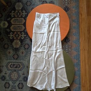 Babaton Slip Satin Midi Skirt